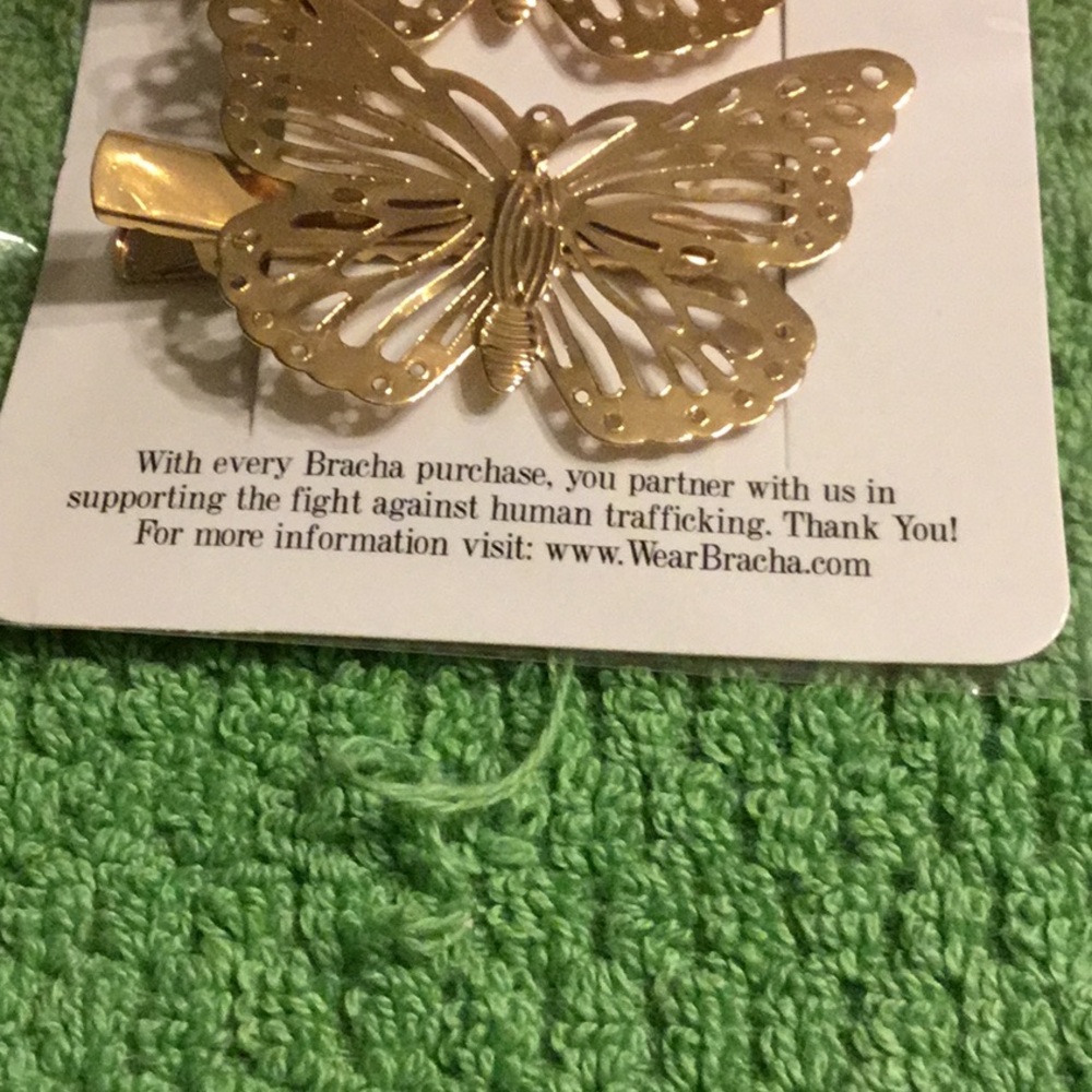 NIP Monarch Gold Hair Clip Set - Picture 4 of 4